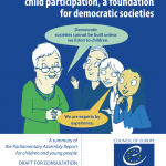 Children talking to politician about their expertise