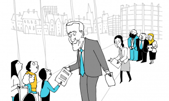 Children demanding action by politicians